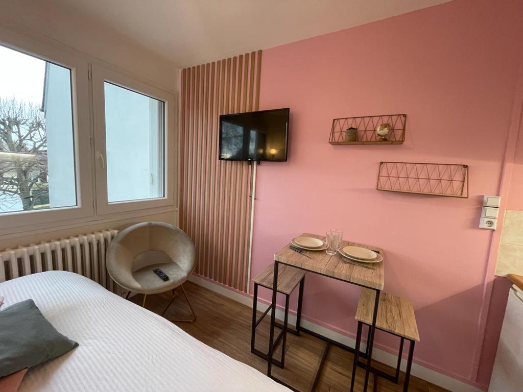 Rose, Studio Proche Centre Ville Caen Dış mekan fotoğraf